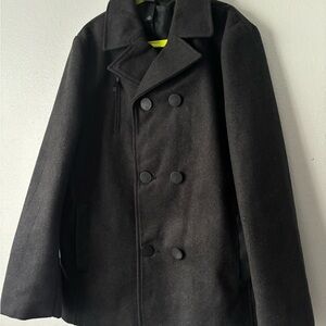 Shaun White Charcoal Double-Breasted Peacoat size 10/12